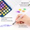 Watercolor Paint Set, 48 Colors Non toxic Watercolor Paint with a Brush Refillable a Water Brush Pen and Palette